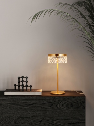 Lampa de masa Bion Auriu Ø15 x H 30 cm