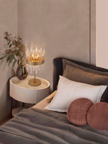 Lampa de masa Crown Auriu Ø25 x H 50 cm