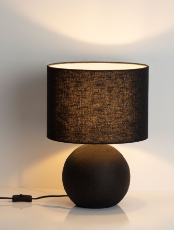 Lampa de masa Ever Negru Ø30 x H 45 cm