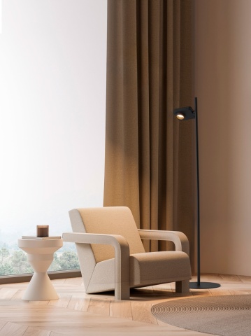 Lampadar Kedros Negru Ø30 x H 131 cm