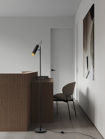 Lampadar Nessi Negru / Auriu Ø22 x H 160 cm