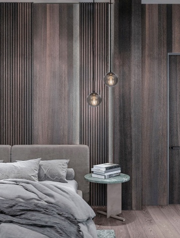 Pendul Abbacus Smokey / Negru Ø17 x H 150 cm