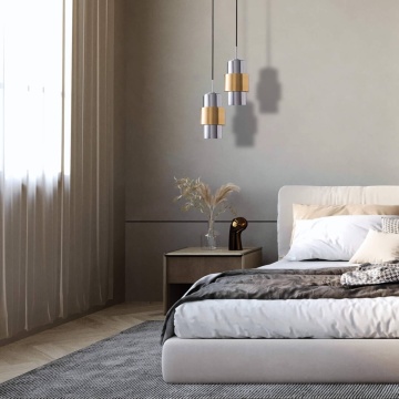 Pendul Amalfi 1xE27 - Gold Matt, Crom