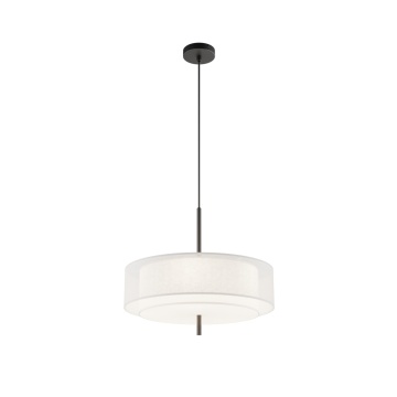 Pendul Bergamo Ø 50 cm E27 - Negru