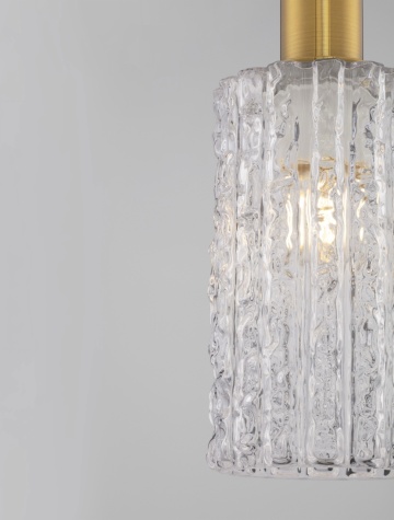 Pendul Certa Transparent / Auriu Ø12,5 x H 120 cm