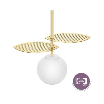 Pendul FYLLO A golden with brass leaves, auriu