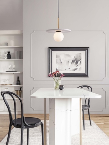 Pendul Idor Opal / Alb / Negru Ø30 x H 185 cm
