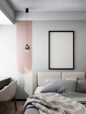 Pendul Kita Gradient Smokey / Negru Ø10 x H 125 cm