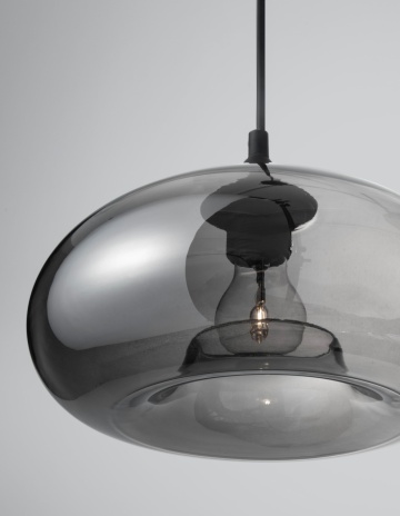Pendul Savaz Crom / Negru Ø28 x H 120 cm