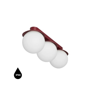 Plafonieră KUUL B burgundy / IP44, burgundy