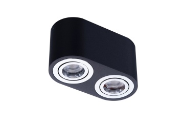 Spot aplicat Brant 2 Black/Chrome - Negru / Crom