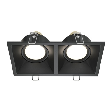 Spot incastrat Dot - 17.3 cm, Negru, GU10