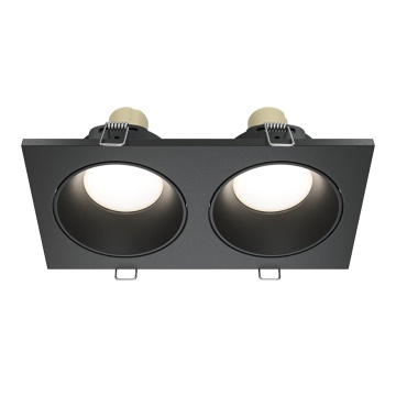 Spot incastrat Zoom - 17 cm, Negru, GU10