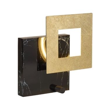 Veioza Dalia 18W 3000K - Auriu+Negru Marmol