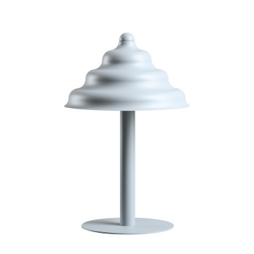 Veioză Fala 23 cm înălțime 36 cm 1xG9 - Gri + Albastru