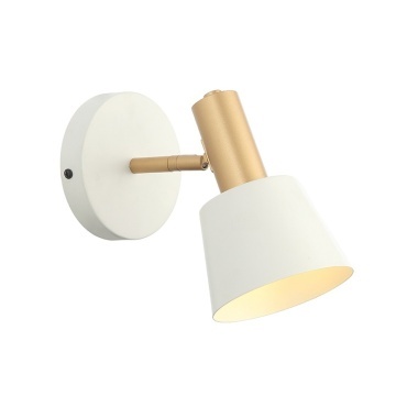 Aplică Andora 1xE14 - Alb mat, Gold Matt