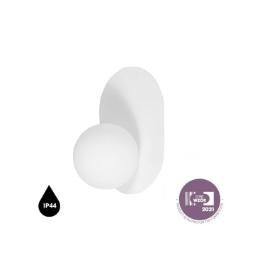 Aplică de perete HANEA white IP44, alb