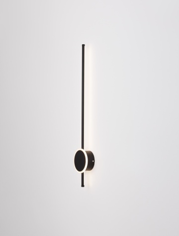 Aplica perete decorativa Clock Negru 13,6 x 5,5 x 80 cm