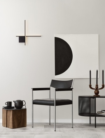Aplica perete decorativa Cross Negru 50 x 4 x 50 cm
