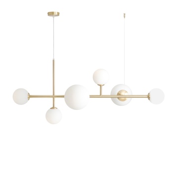 Corp de iluminat suspendat Dione 130 cm 4xE14 / E27 - Alamă