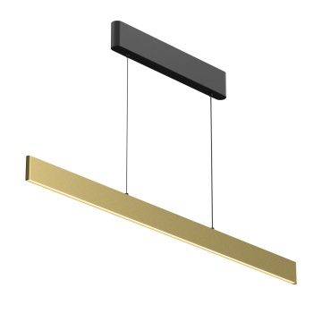 Corp de iluminat suspendat Euphoria L 116 x l 1.5 cm - Auriu