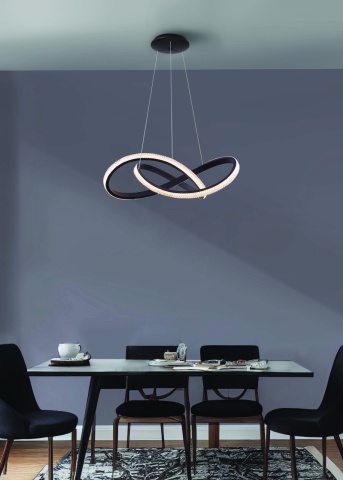 Corp de iluminat suspendat Infinity 80 Cct - Negru