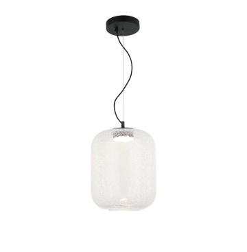 Corp de iluminat suspendat Kiva - Negru / Transparent
