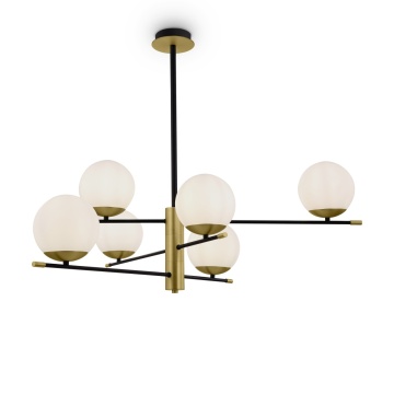 Corp de iluminat suspendat Nostalgia Ø 100 cm E14 - Negru