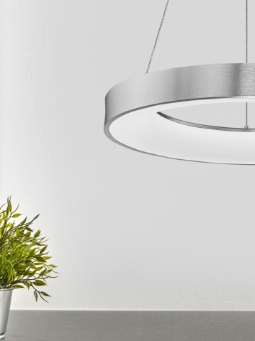 Corp de iluminat suspendat Rando Thin Argintiu Ø60 x H 120 cm