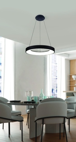Corp de iluminat suspendat Santana 3000K - Negru