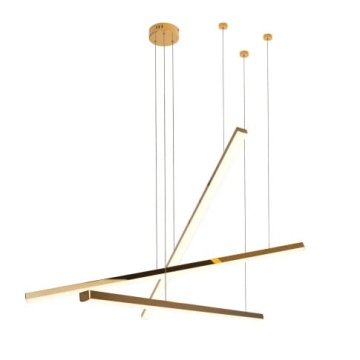 Corp de iluminat suspendat Trio III auriu