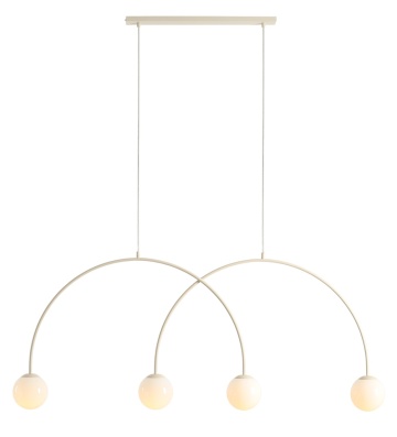 Corp de iluminat suspendat Una 149 cm 4xE14 - Crem