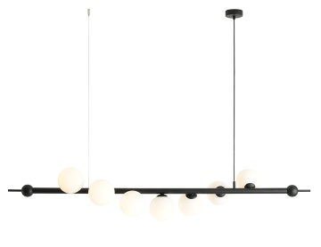 Corp de iluminat suspendat Wave 7xE14 - Negru