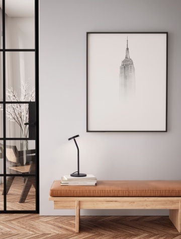 Lampa de masa Logos Negru Ø14 x H 35 cm