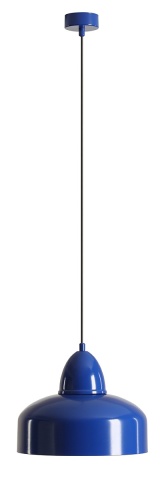 Pendul Como 30 cm 1xE27 - Albastru cobalt
