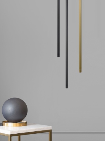 Pendul Elettra Negru Ø1,5 x H 200 cm