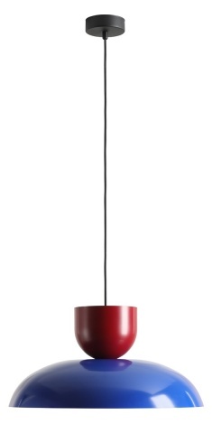 Pendul Ella 47 cm 1xE27 - Roșu vin