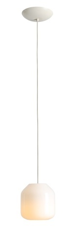 Pendul Flask 18 cm 1xE14 - Alb bumbac