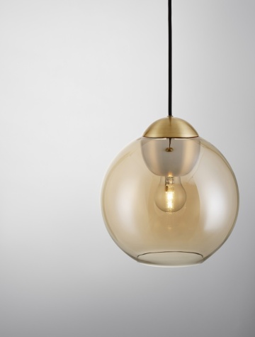Pendul Midori Chihlimbar / Auriu Ø24 x H 184 cm