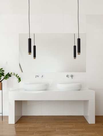 Pendul Pongo Negru / Auriu Ø5,9 x H 180 cm