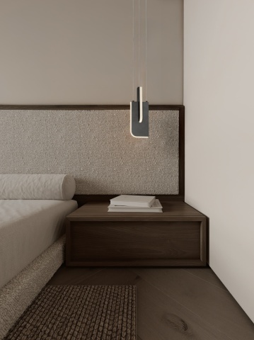 Pendul Totem Argintiu / Gri 15 x 15 x 200 cm