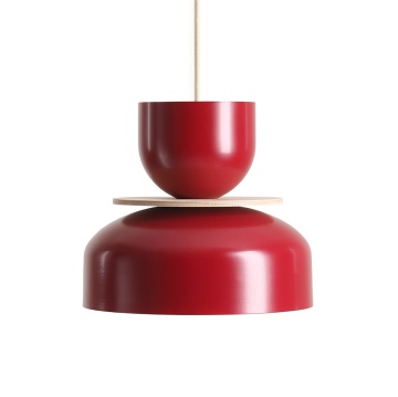 Pendul Uto 30 cm 1xE27 - Roșu vin + Roșu
