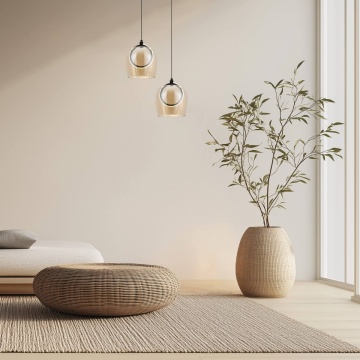 Pendul Vetro Anello LED 3000K - Gold Matt