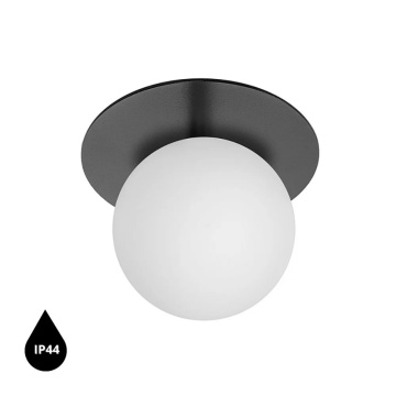 Plafoniera BORRA A black IP44, negru