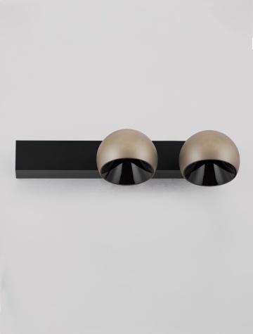 Plafoniera Lusa Auriu sampanie / Negru 36 x 10 x 14 cm