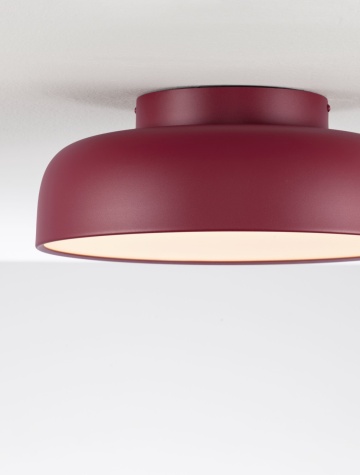 Plafoniera Noelia Bordeaux Ø40 x H 15 cm
