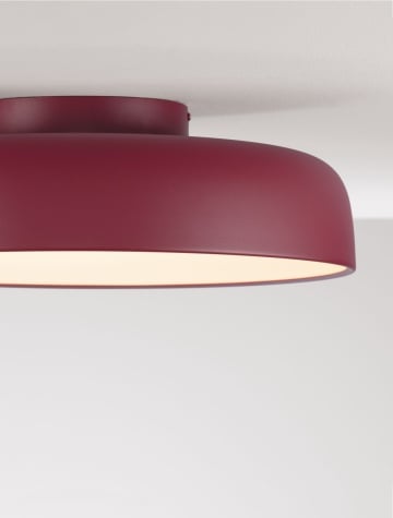 Plafoniera Noelia Bordeaux Ø50 x H 15 cm
