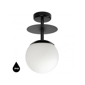 Plafonieră PLAAT B black / IP44, negru
