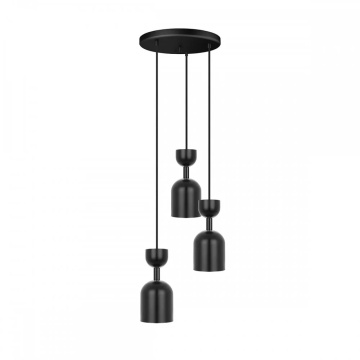 Plafonieră SUPURU 3P black, negru