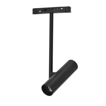 Proiector pe sina magnetica Alfa Porto 12W 2LINE CCT SWITCH DIMM - Negru